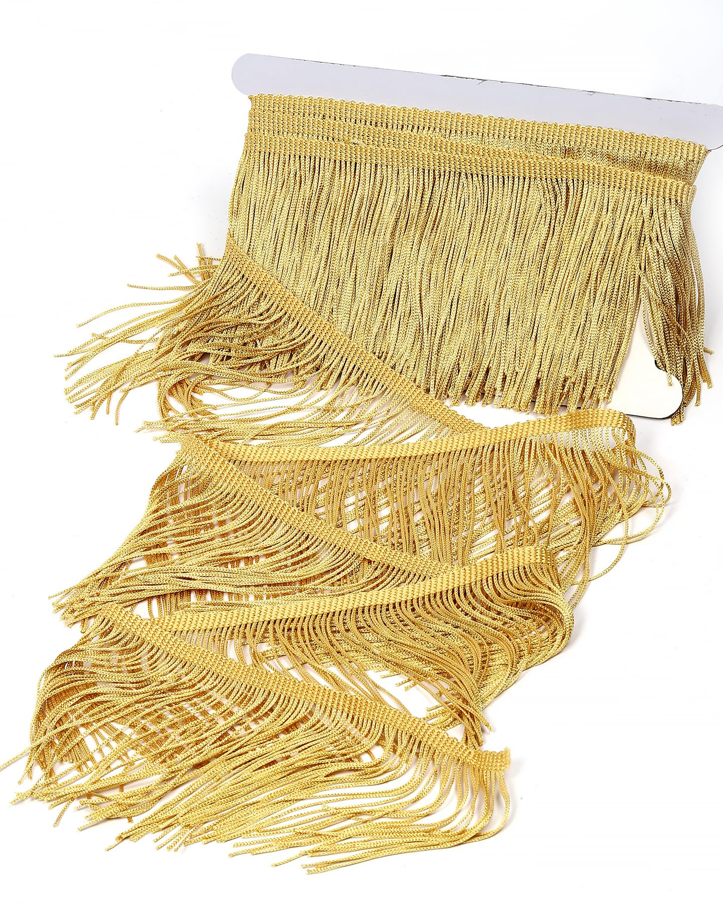 4" x 10 Yards Gold Fringe Trim by Alice Crafts – Decorative Tassel Trim for Sewing, Costumes, D... | Amazon (US)