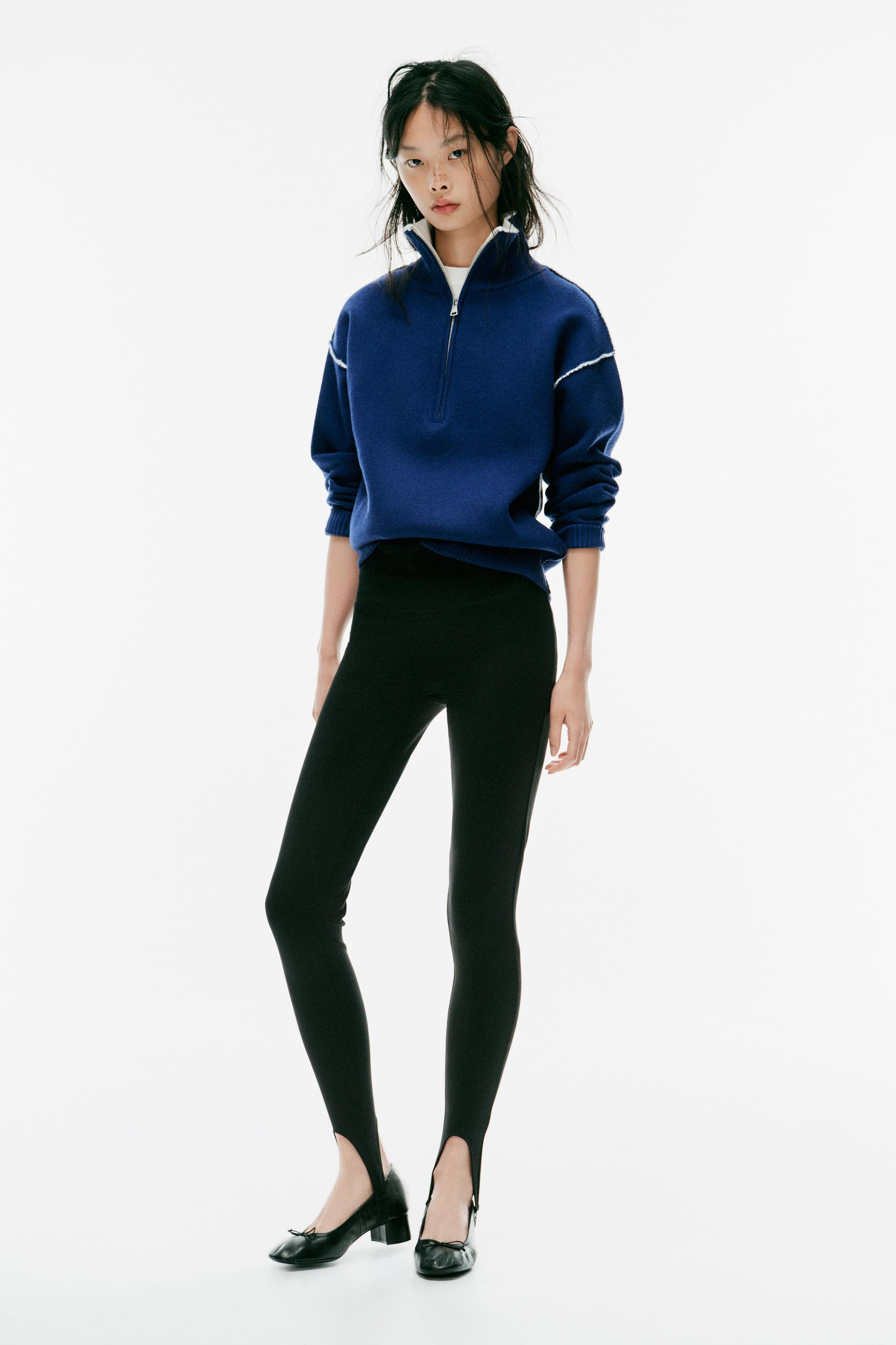 Zara - Knit Sweater With Floral Panel In Sand - Xl - Woman | Zara UK