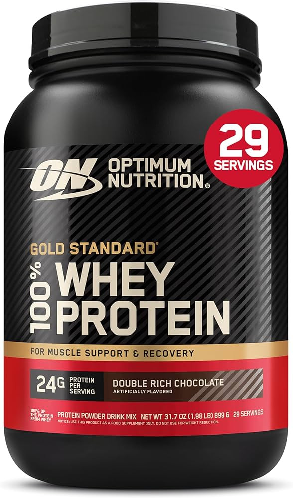 Optimum Nutrition Gold Standard 100% Whey Protein Powder, Double Rich Chocolate 1.98 Pound (Packa... | Amazon (US)