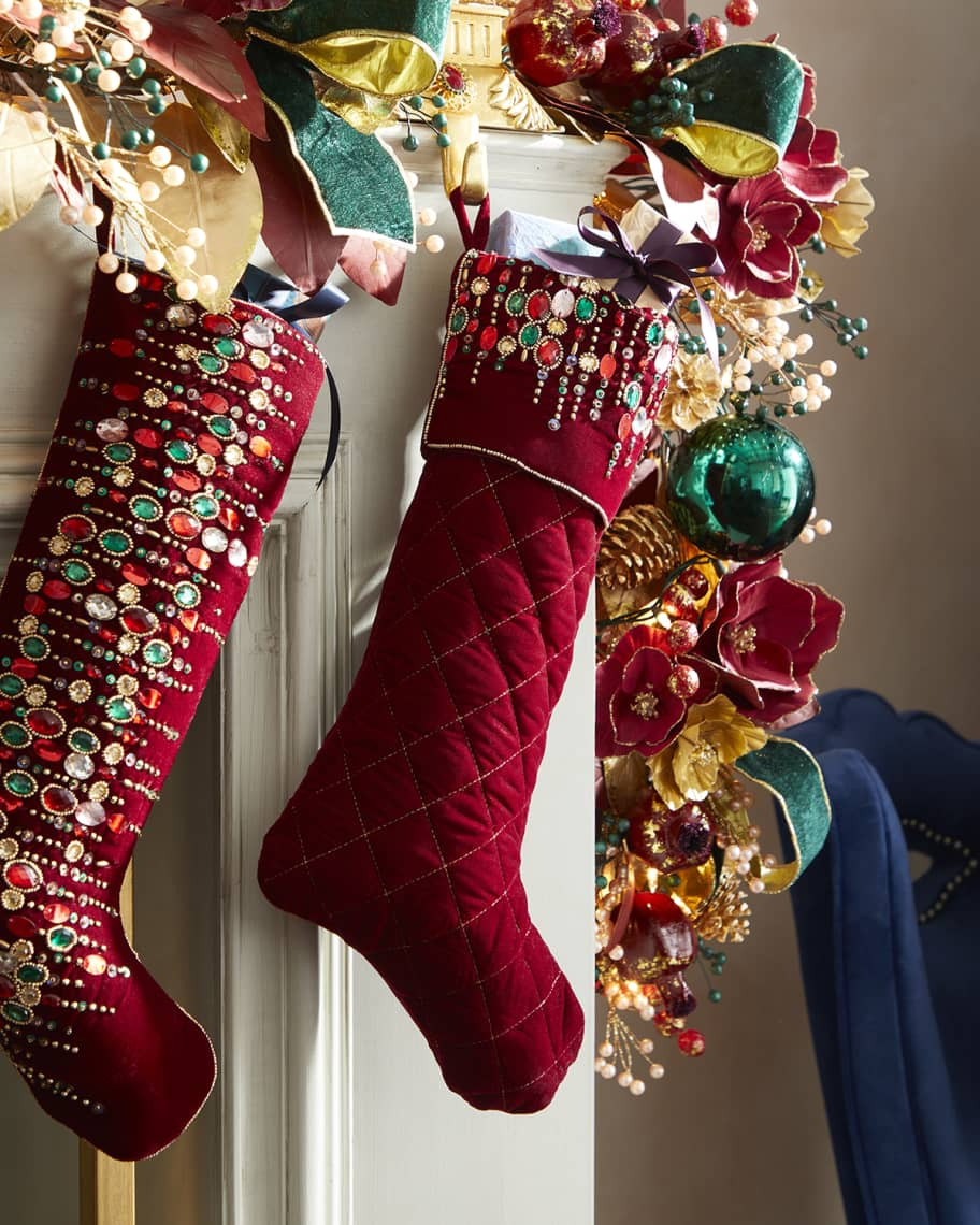 Kim Seybert Spiritual Holiday Stocking | Neiman Marcus