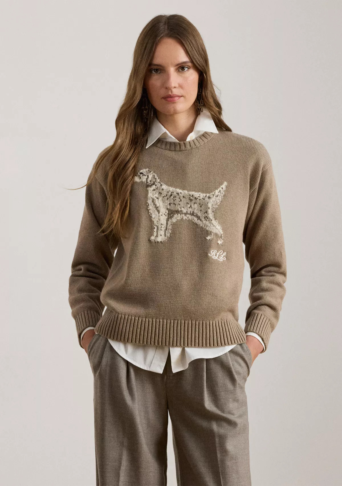 Women's Intarsia-Knit English Setter Sweater | Belk