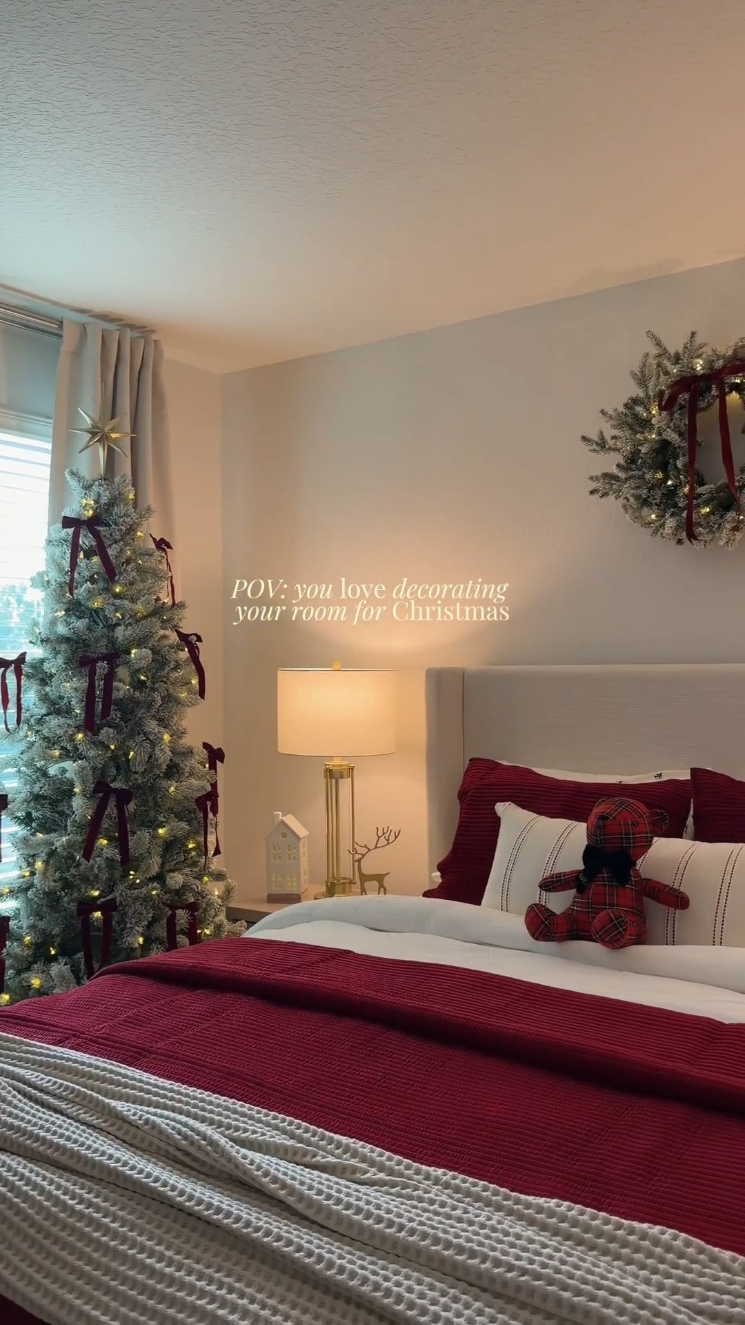 Christmas Bedroom Decor 🎄❤️


#LTKSeasonal #LTKHoliday #LTKHome