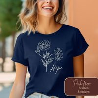 Hope T Shirt Flower Inspirational Positivity Gift For | Etsy (US)