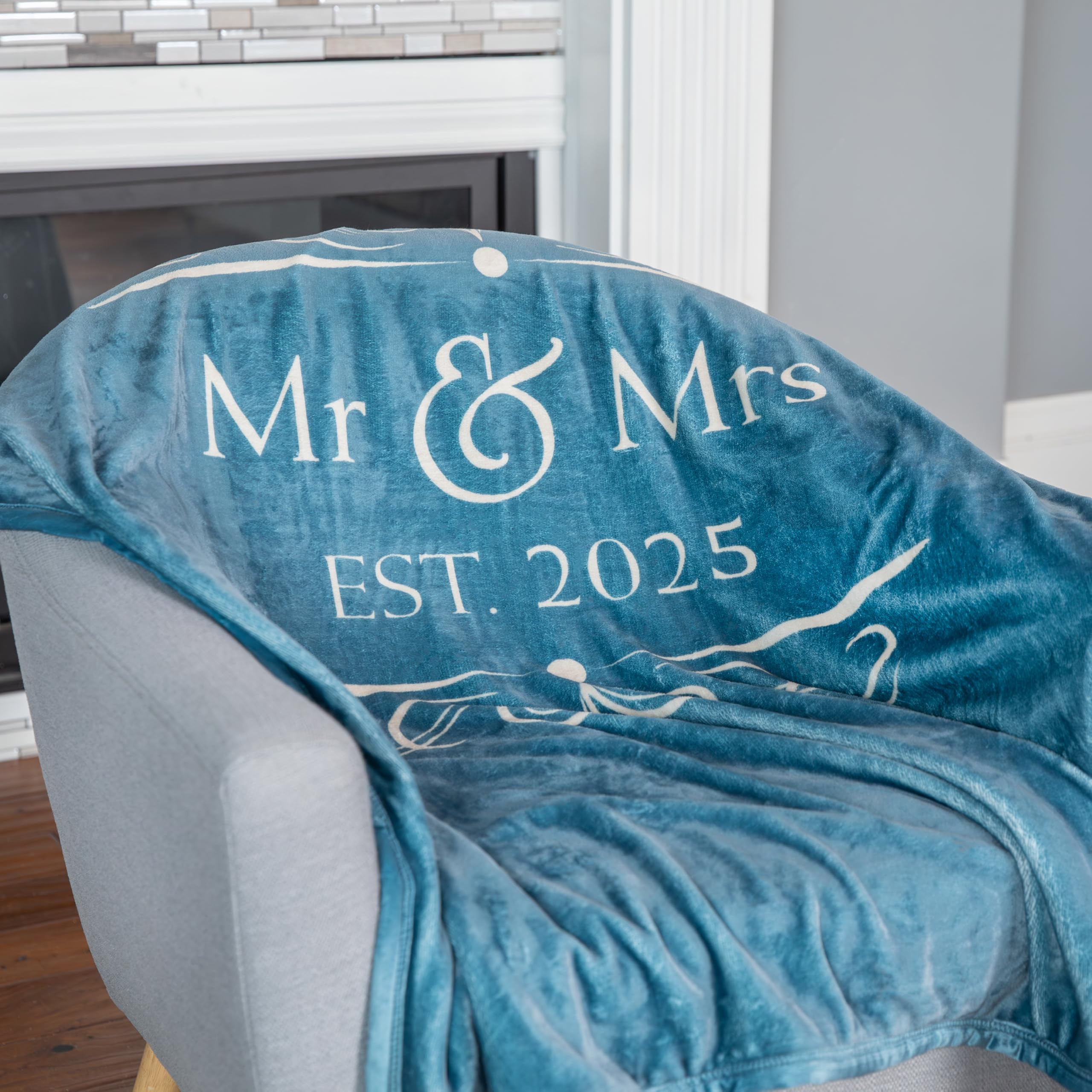 Soft Sentiments Outrageously Soft Reversible Velvet Ultra Plush Throw - 50 x 60 Inch - Mr & Mrs 2... | Amazon (US)