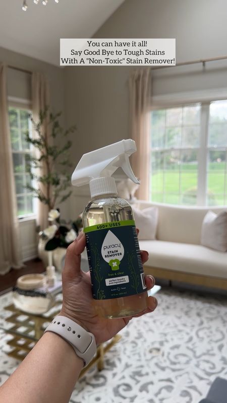 Say goodbye to tough stains with a simple non toxic spray @amaozn #amazonhome , neutral furniture , neutral home , living room , cleaning products 

#LTKkids #LTKsalealert #LTKhome