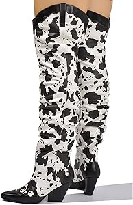 Cape Robbin Kelsey-21 Cowboy Boots Women, Over The Knee Western Cowgirl Boots with Chunky Block H... | Amazon (US)