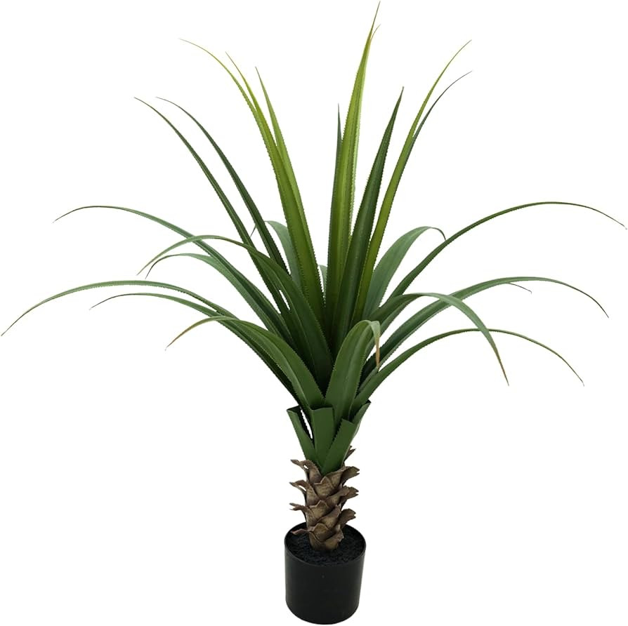 4FT Artificial Spiked Agave Plant with Pot – 48" Faux Agave Plants Indoor, Realistic Fake Agave... | Amazon (US)