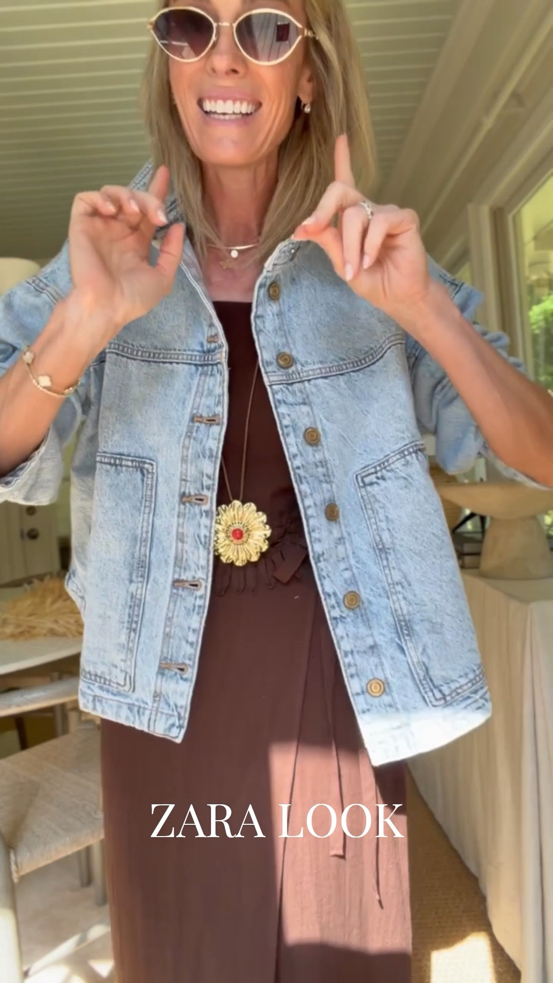 Cutest denim jacket from Zara