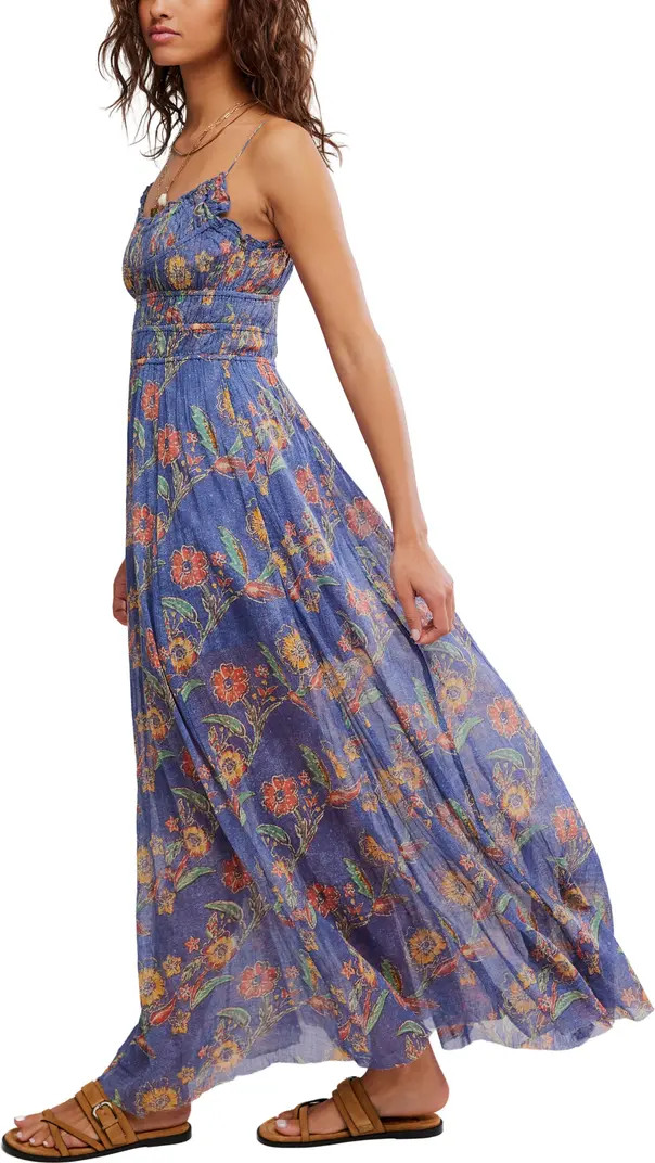 Ciella Floral Cotton Maxi Dress | Nordstrom