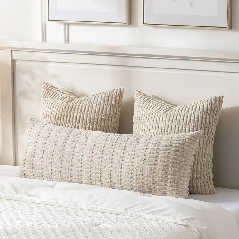 Fancy Homi Tan Long Body Lumbar Lumbar Decorative Throw Pillow Cover 14x36 inch for Bed Couch Bed... | Walmart (US)