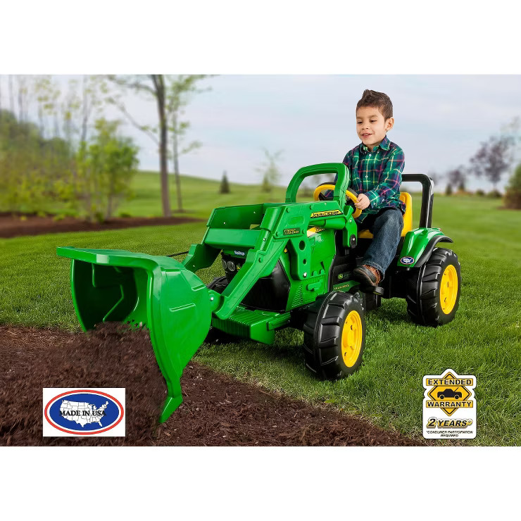 Peg Perego John Deere Front Loader - Green | Target