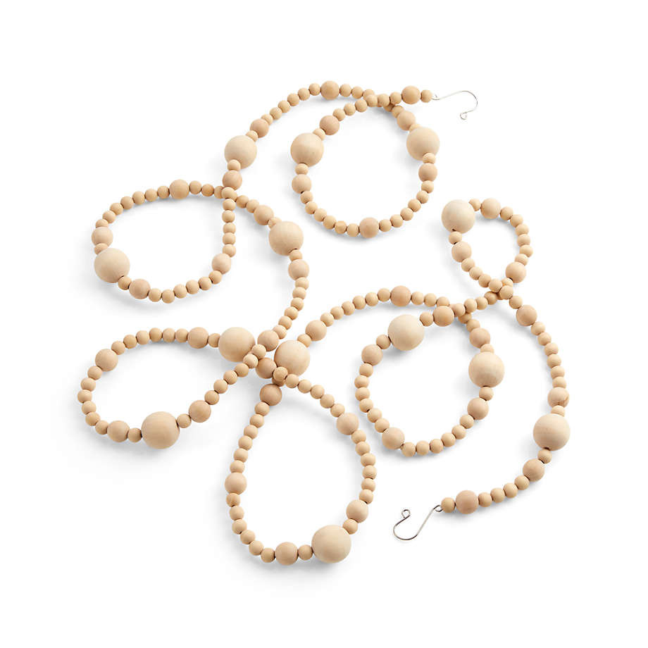 Wood Bead Garland + Reviews | Crate & Kids | Crate & Barrel