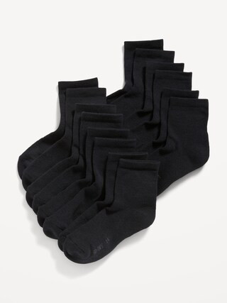 Go-Dry Quarter Crew Socks 7-Pack for Boys | Old Navy (CA)