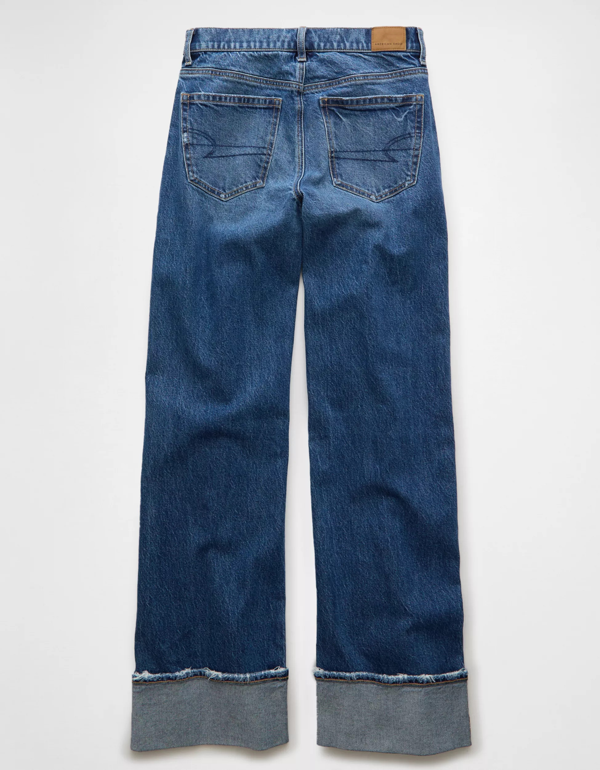 AE Stretch High-Waisted Stovepipe Cuffed Jean | American Eagle Outfitters (US & CA)