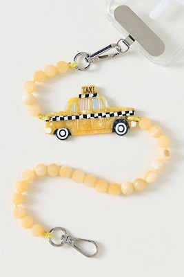 Solar Eclipse Hand-Painted Charm Beaded Phone Chain | Anthropologie (US)