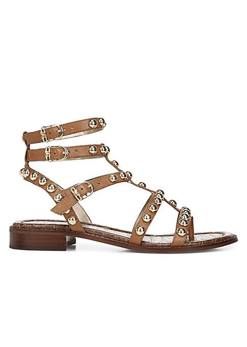 Sam Edelman Women's Eaven Studded Leather Gladiator Sandals - Spiced - Size 6 | Saks Fifth Avenue