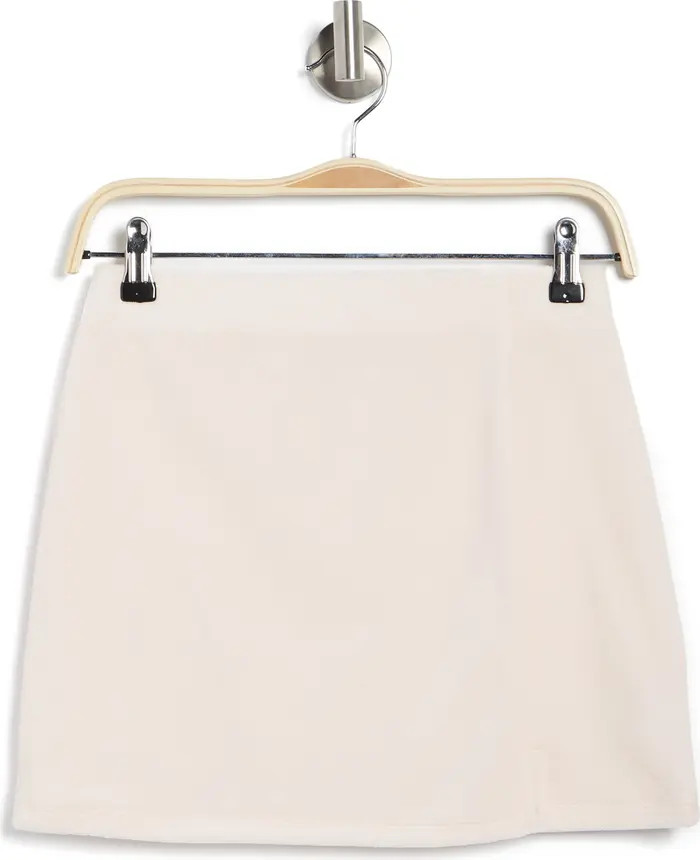 Slit Front Velour Terry Cloth Miniskirt | Nordstrom Rack