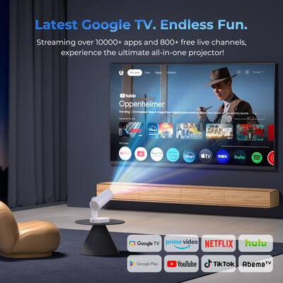 ETOE - Starfish Plus Official Licensed Google TV Smart Projector, 4K 1080P 300 ANSI Home Theater,... | Best Buy U.S.