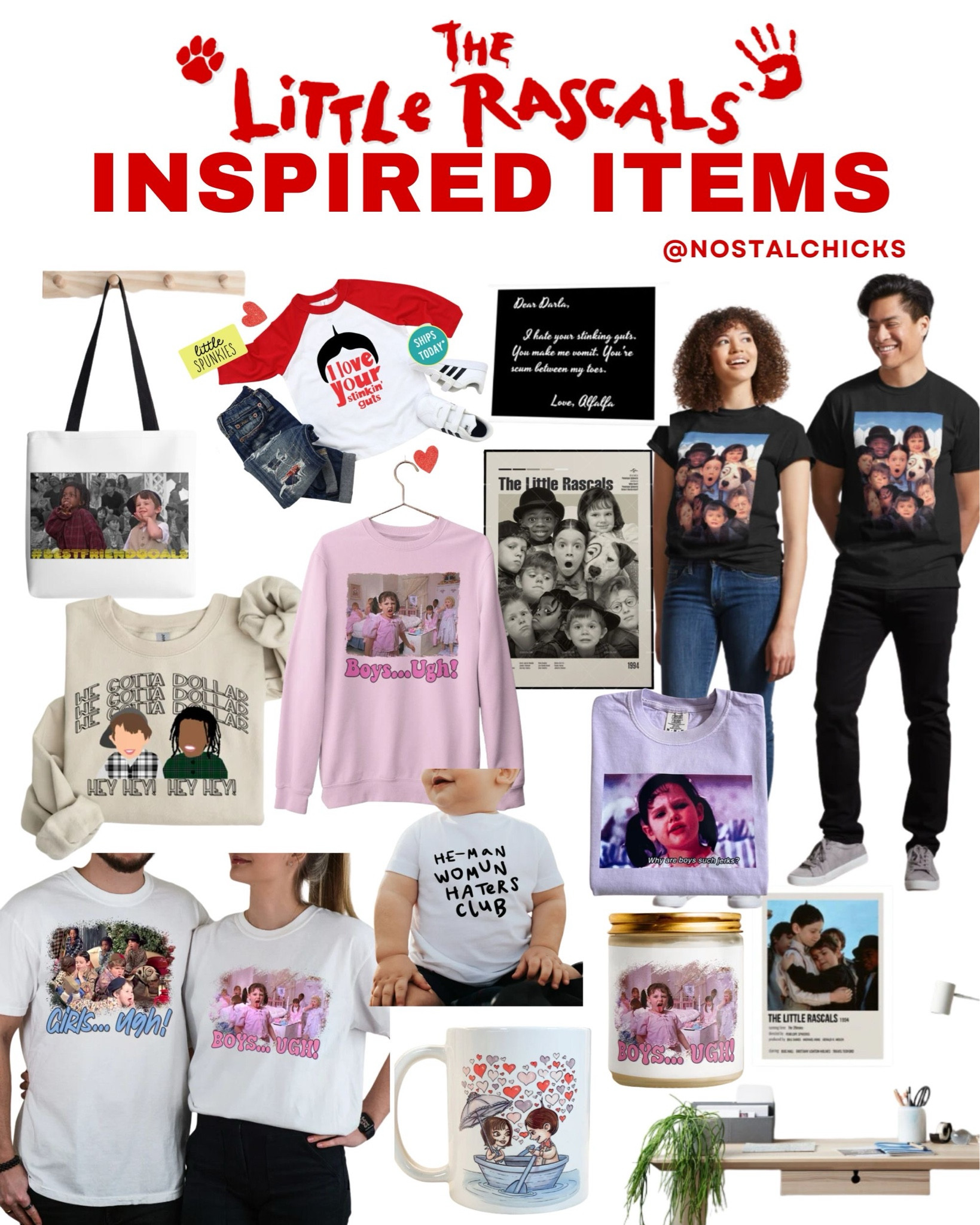 THE LITTLE RASCALS INSPIRED ITEMS 
#thelittlerascals #littlerascals #nostalgia #nostalgic #90s #2000s #90smovies