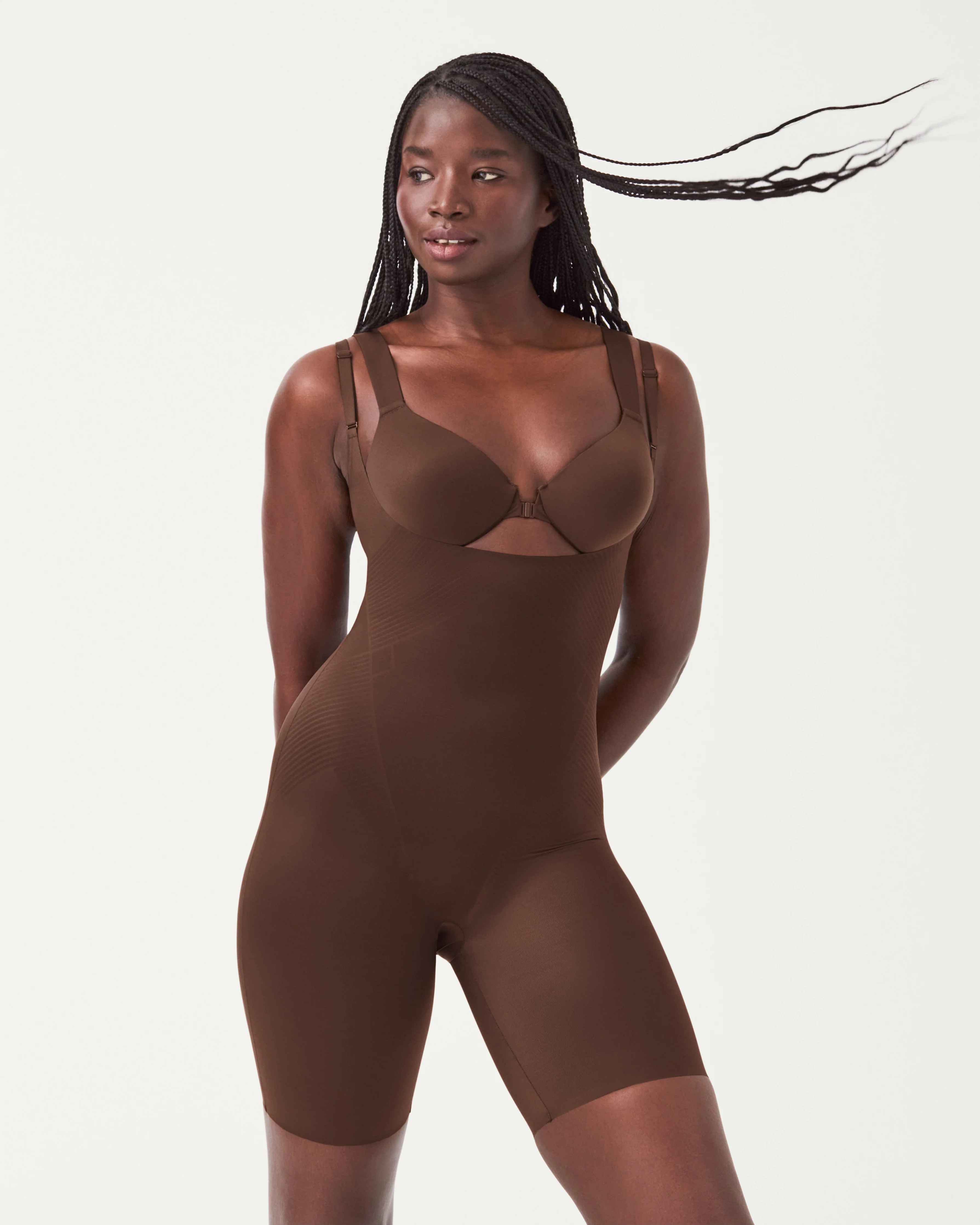 SPANXshape™ Invisible Open-Bust Mid-Thigh Bodysuit | Spanx