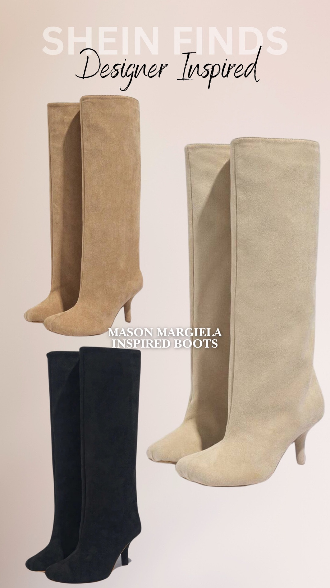 Designer inspired knee high boots 

SHEIN | SHEIN haul | boots | boot season | knee high boots | designer inspired | Affordable luxury | winter fashion | outfit inspo | affordable fashion 

#LTKShoeCrush #LTKSeasonal #LTKFindsUnder50