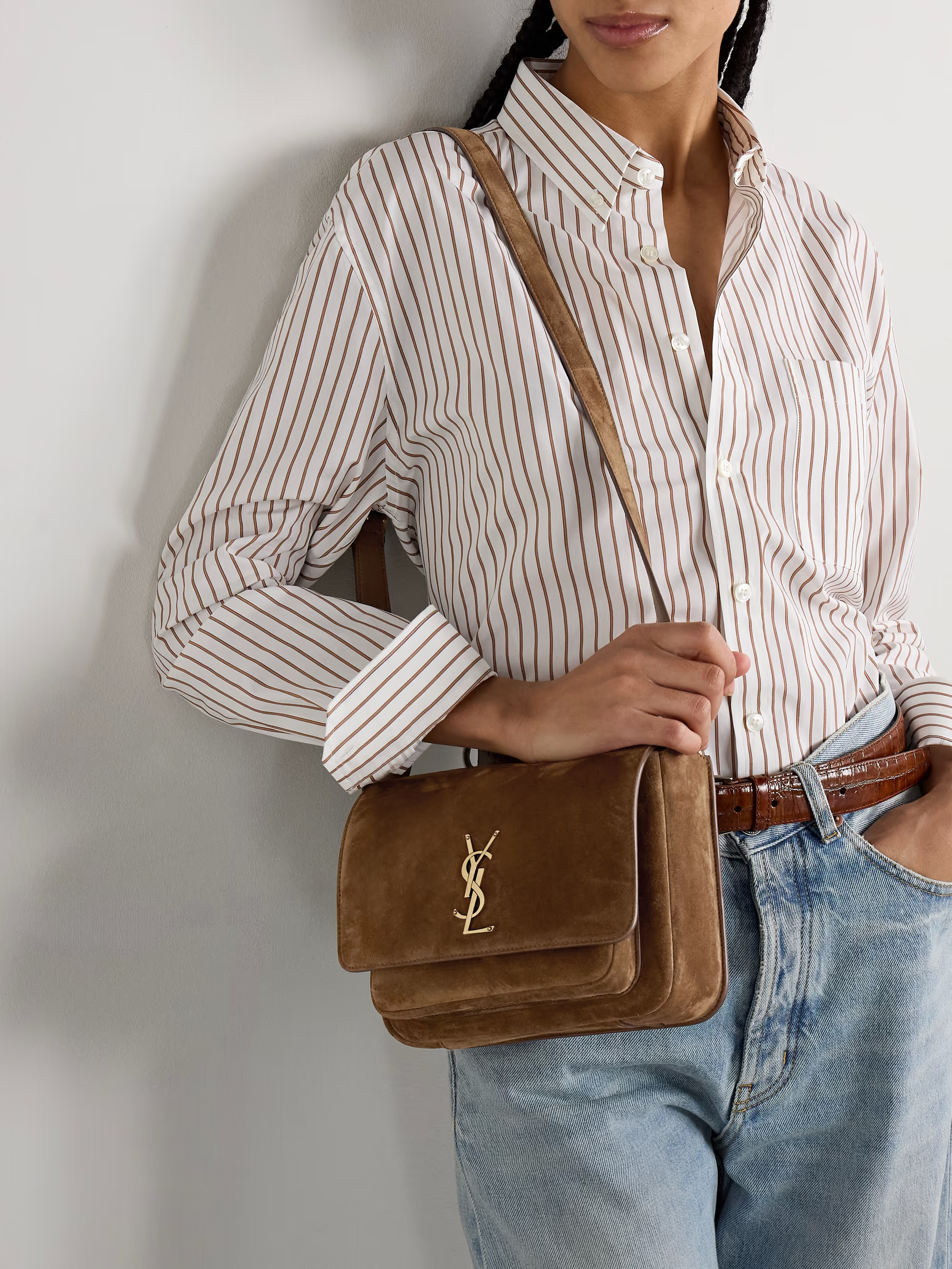 Niki suede shoulder bag | NET-A-PORTER (US)