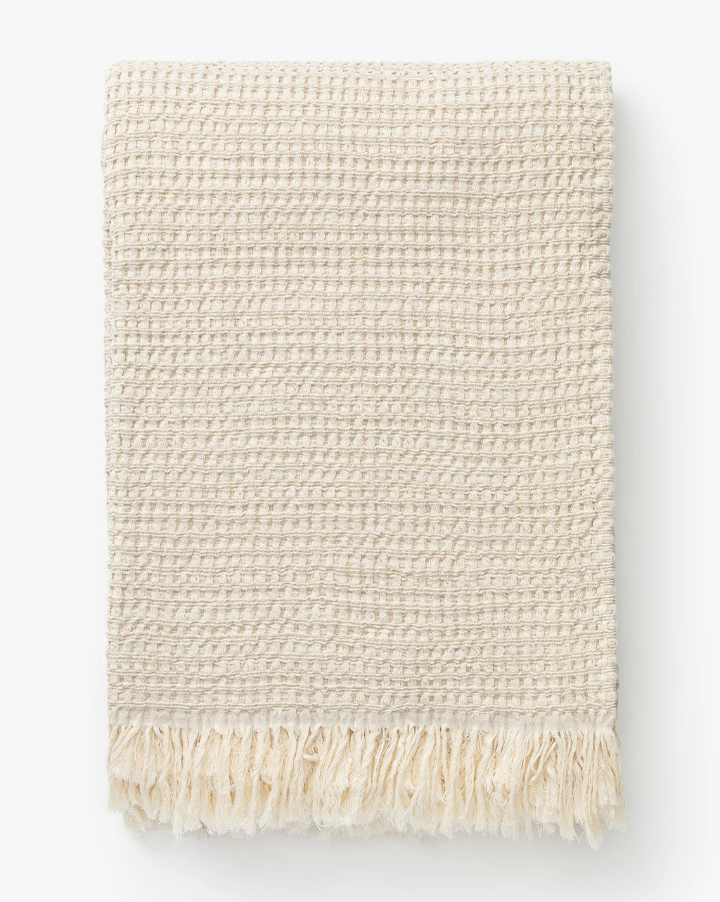 Stonewashed Waffle Cotton Throw | McGee & Co.