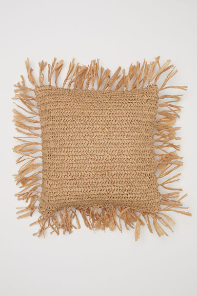H & M - Braided Cushion Cover - Beige | H&M (US + CA)