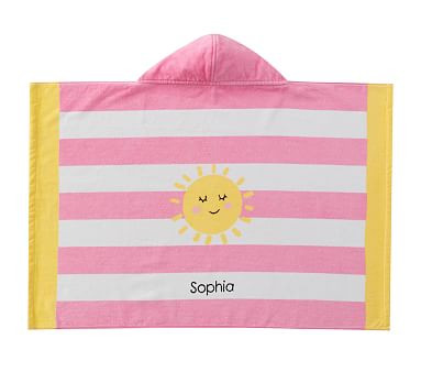Sunshine Stripe Baby Beach Hooded Towel | Pottery Barn Kids