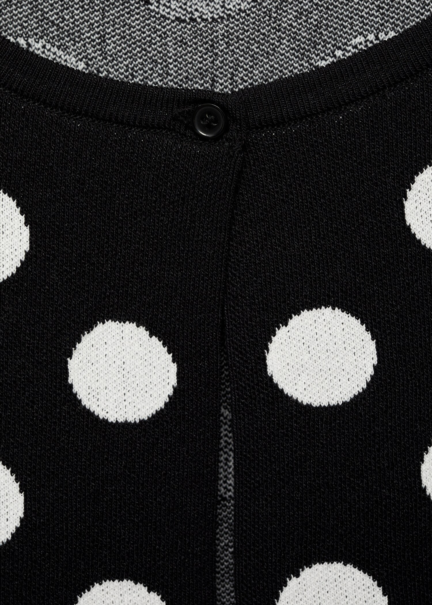 Polka-dot knitted cardigan | Mango (US/MX/AU)