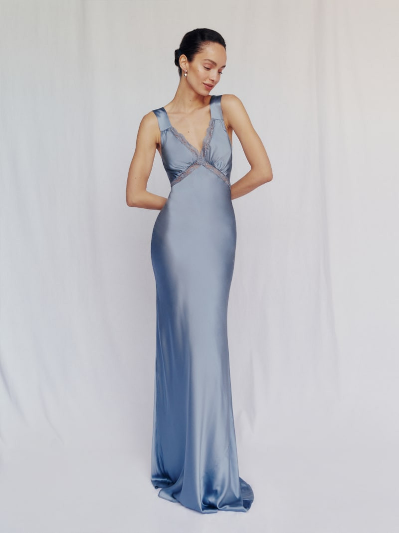 Chania Silk Dress | Reformation (Global)