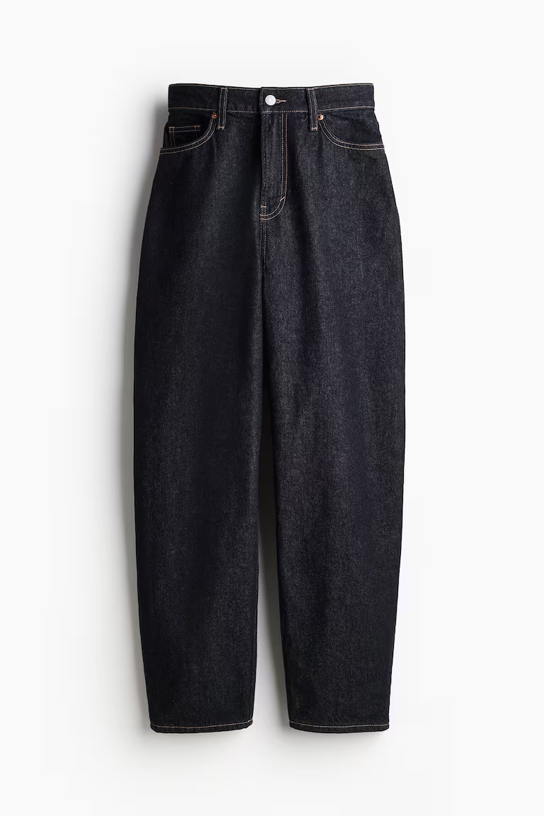 Curvy Fit Barrel High Jeans | H&M (UK, MY, IN, SG, PH, TW, HK)