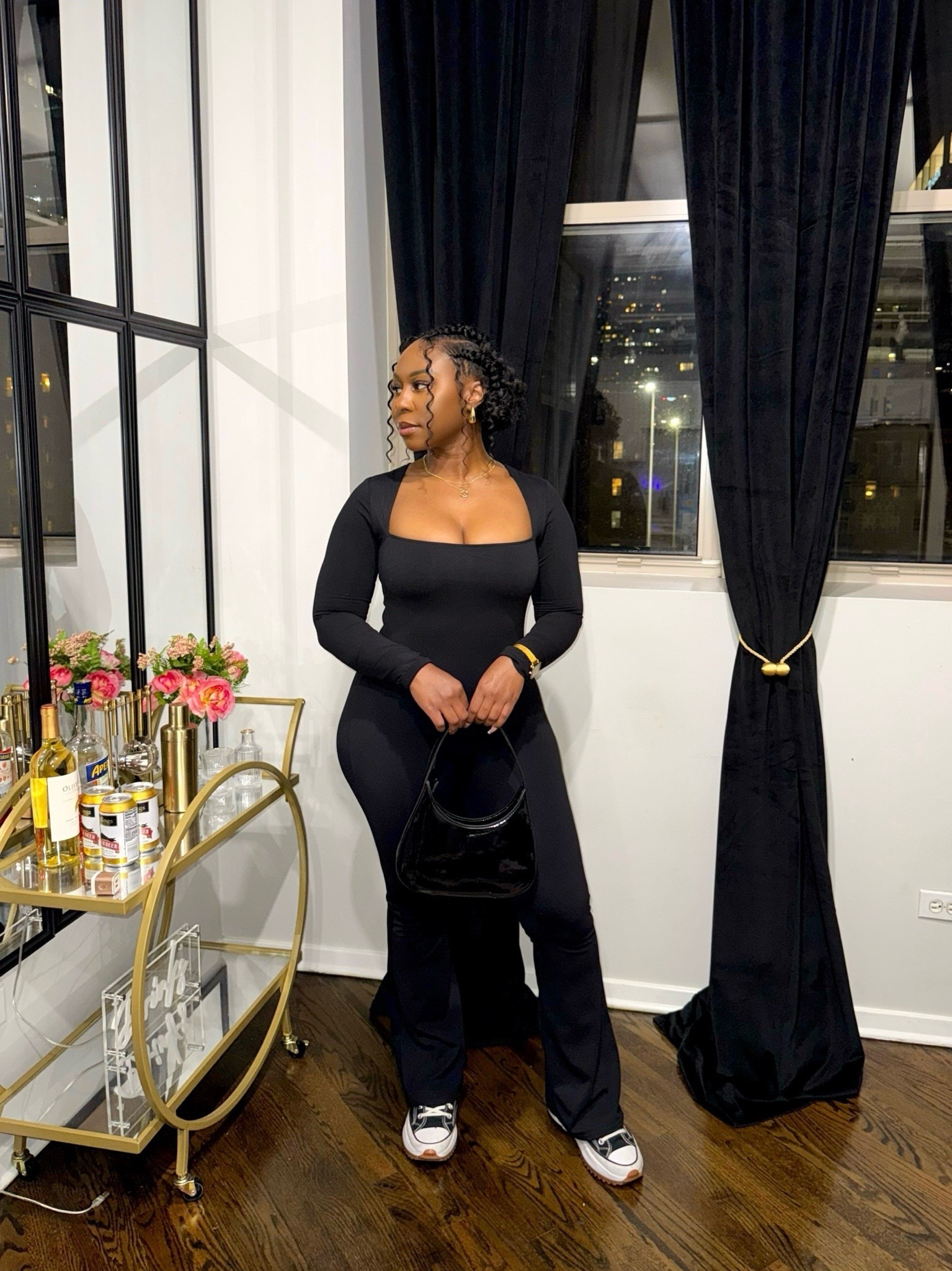Chill night vibes, elevated. ✨ This wide-leg jumpsuit hugs in all the right places for a flattering, shaping fit. Whether you dress it up or keep it casual, it’s the perfect go-to look. Shop this look now!

#LTKHome #LTKStyleTip 

#LTKootd
