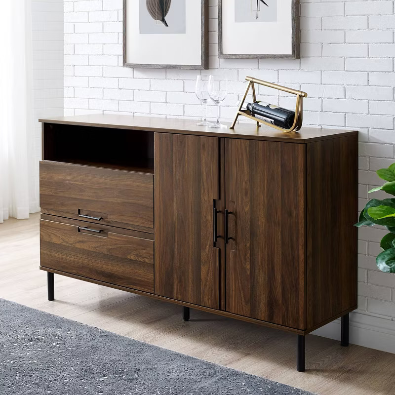 56" 2 Door Contemporary Sideboard - Saracina Home | Target