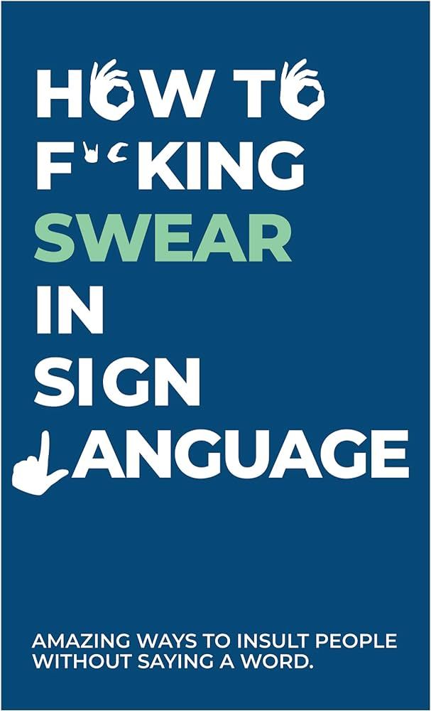 How To Swear In Sign Language Cards | Amazon (US)