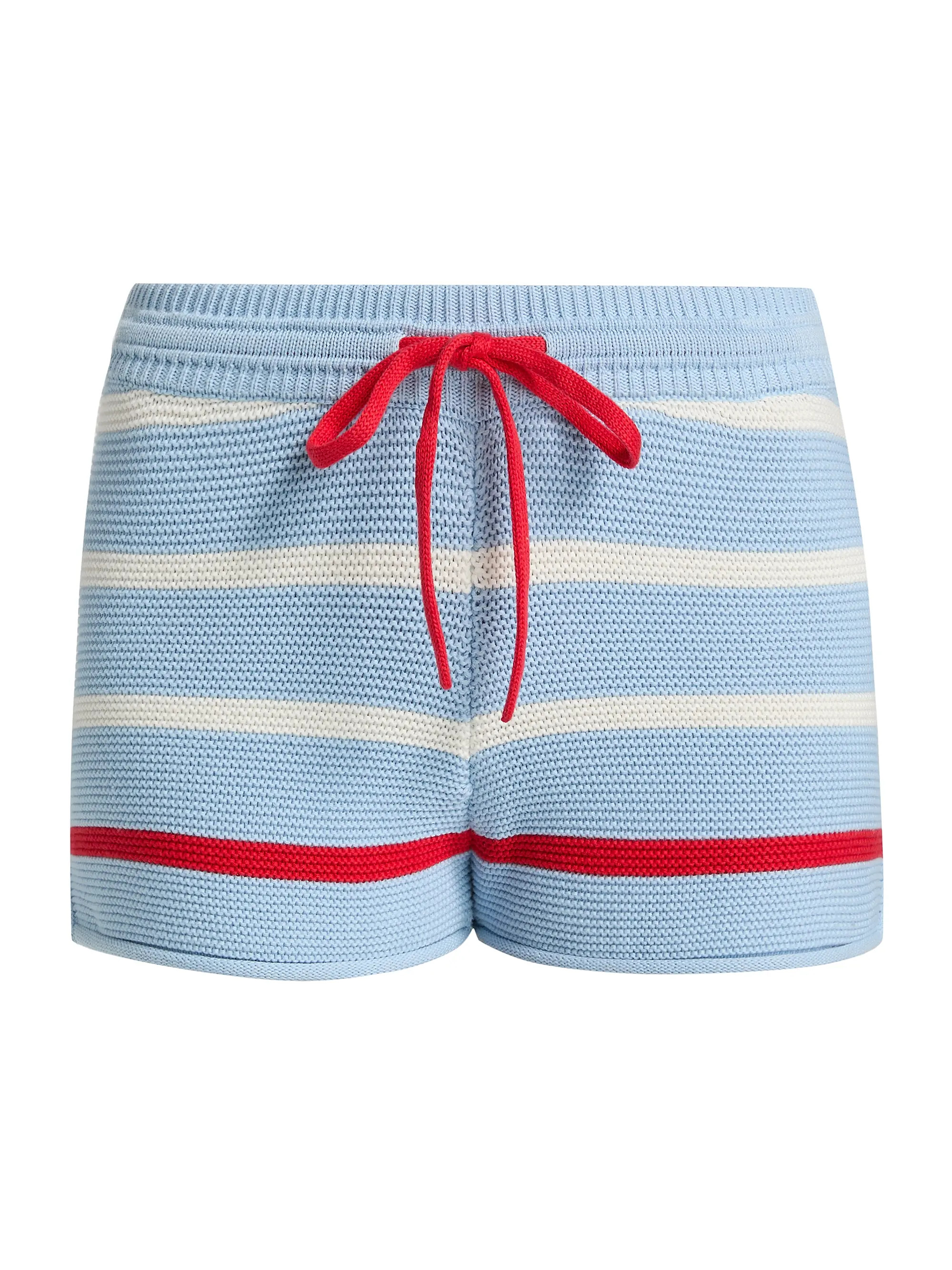 Solid & Striped The Hudson Stripe Knit Shorts | Saks Fifth Avenue | Saks Fifth Avenue