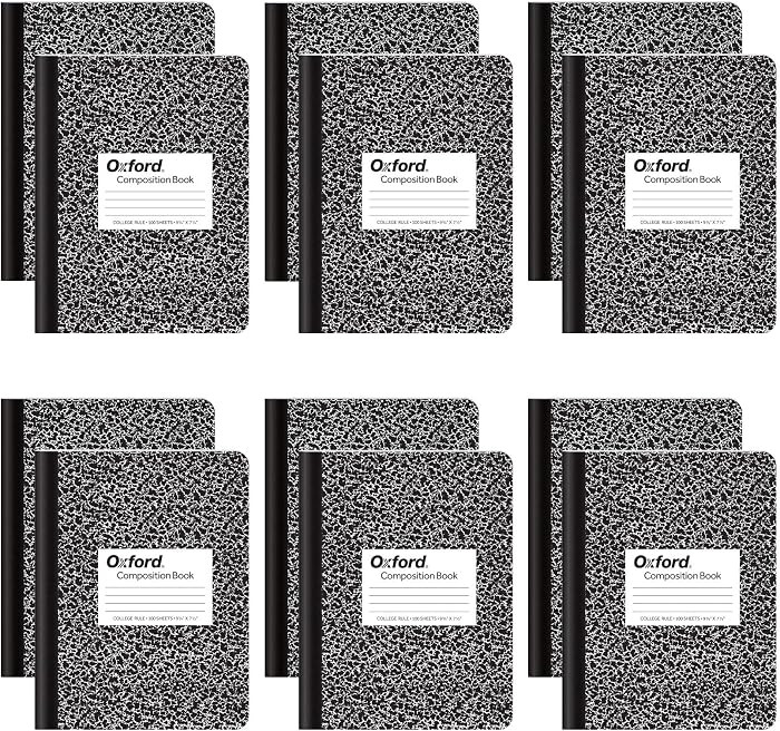 Oxford Composition Notebooks, School Supplies, Notebooks for School, College Ruled Paper, 9-3/4 x... | Amazon (US)