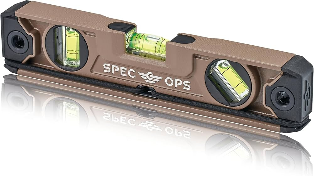 Spec Ops Tools 10" Magnetic Torpedo Level, Tourniquet Attachment System, 33% Larger Block Vials, ... | Amazon (US)