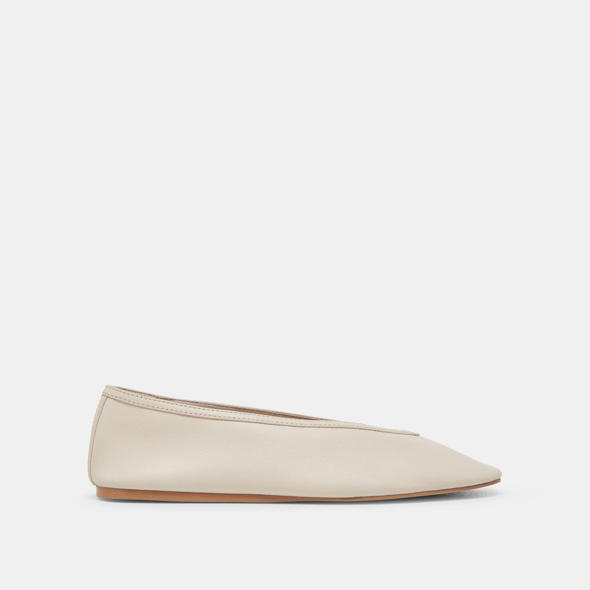 Braidy Ivory Leather Ballet Flats | Dolce Vita | DolceVita.com