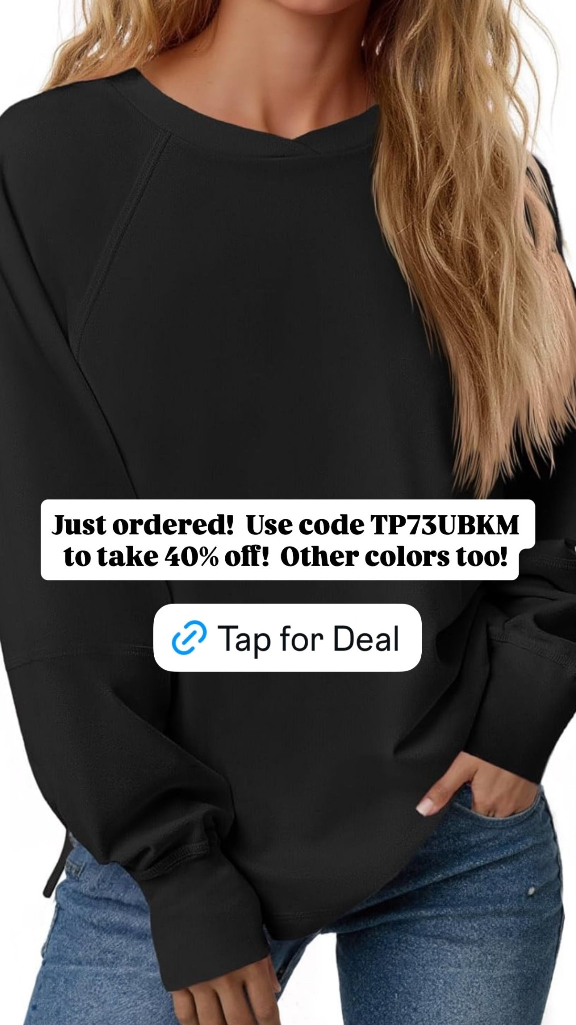 Just ordered this Amazon fashion!  Use code TP73UBKM to take 40% off!  Other colors too!

#LTKgrwm #LTKMidsize #LTKmomlife