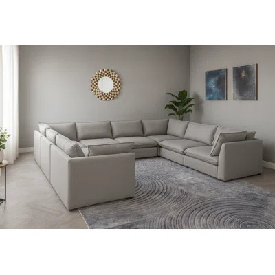Aru 160" Wide Symmetrical Modular Corner Sectional | Wayfair North America