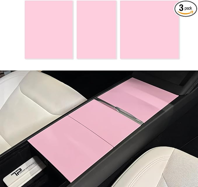 Center Console Wrap Kit for Pink Tesla 2024 2025 2026 Model 3 Highland 2025 2026 Model Y Juniper ... | Amazon (US)