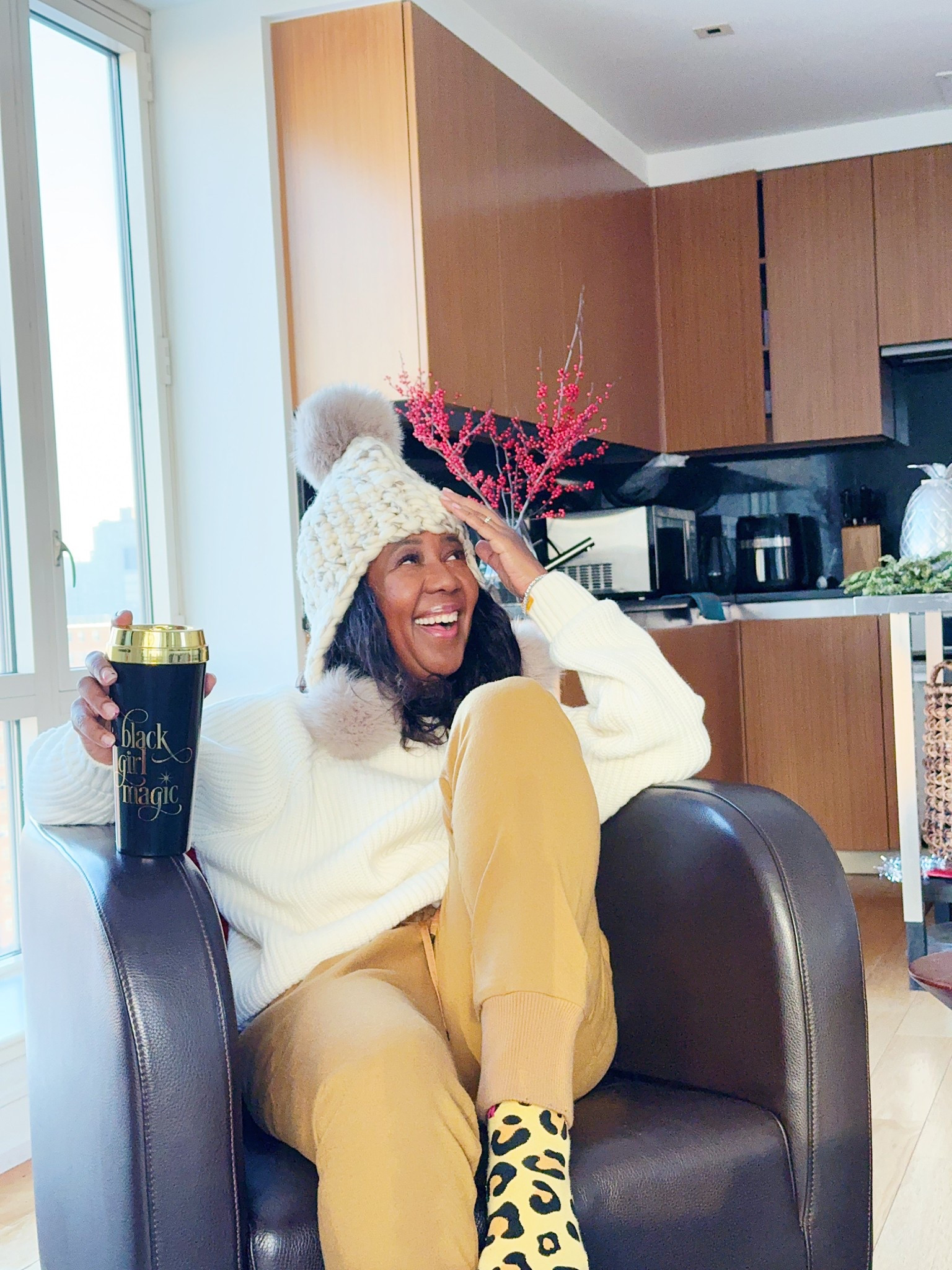 Enjoying the week between Christmas and New Year’s Eve. And my new cozy Yelabel sweater. I’m wearing a size S. It’s super warm.

#LTKHoliday #LTKSeasonal #LTKOver40