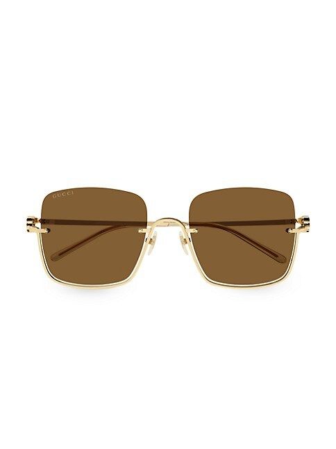 GG Upside Down Square Sunglasses | Saks Fifth Avenue