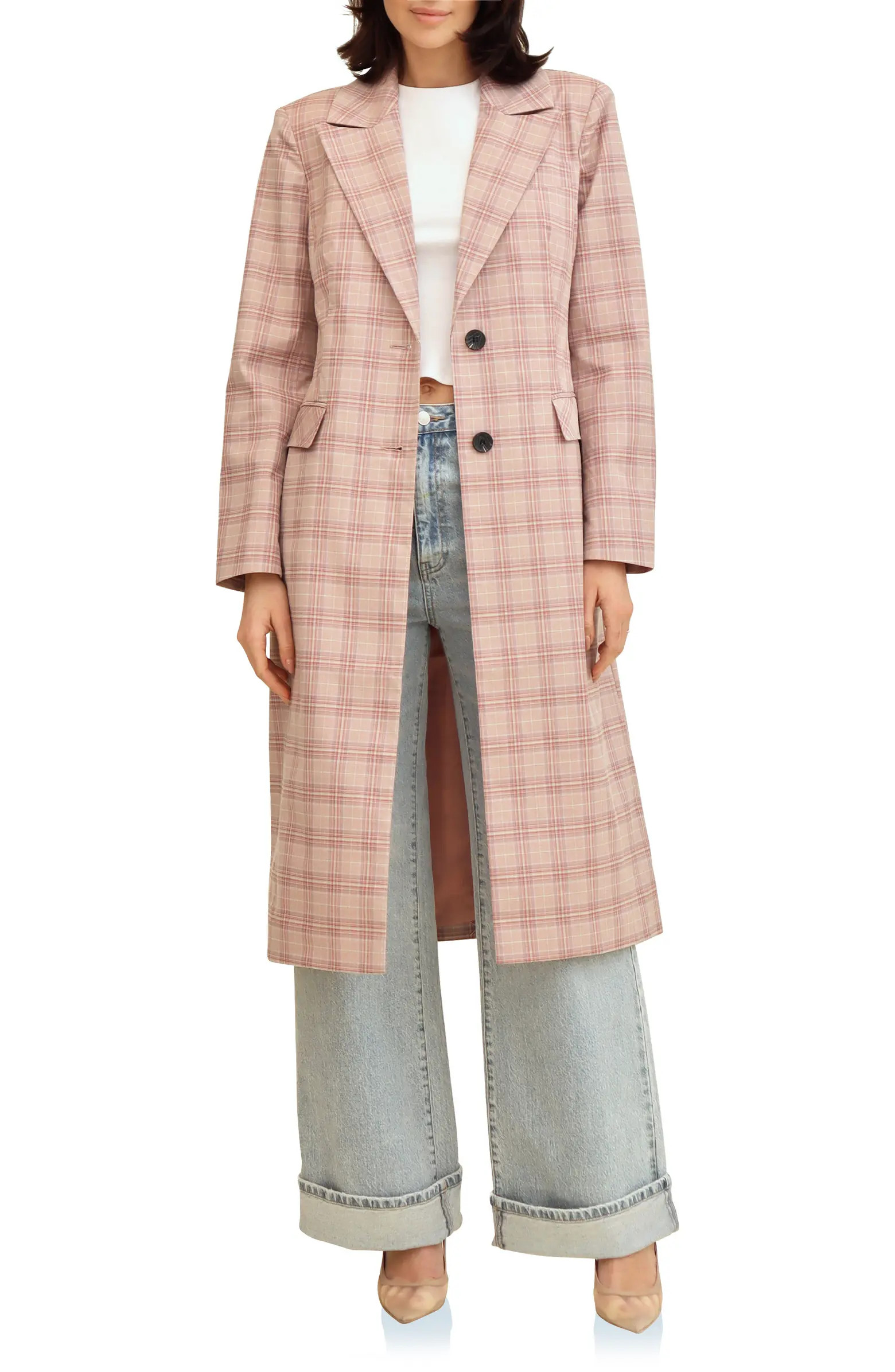 Plaid Martingale Coat | Nordstrom