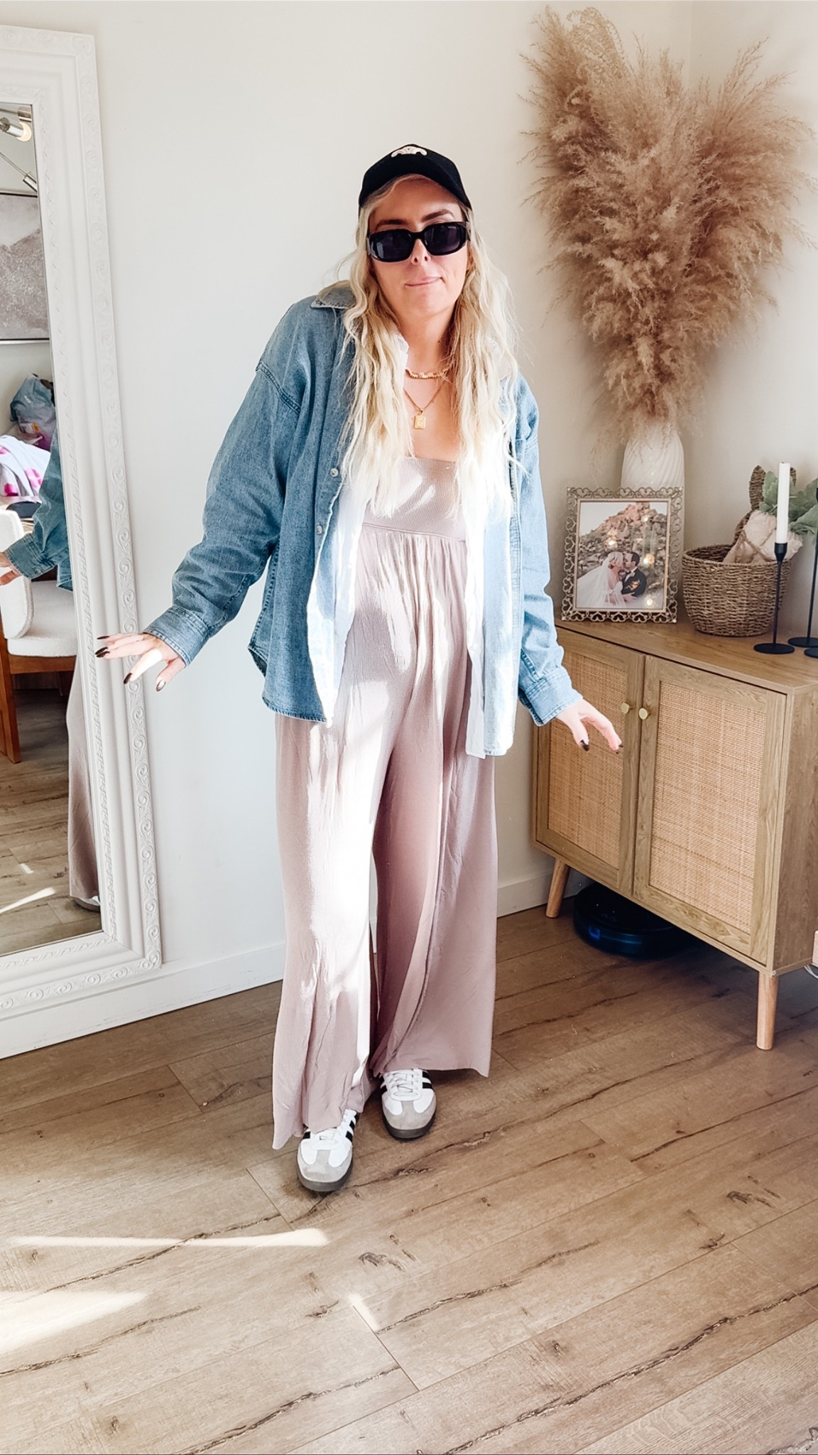 Casual style
Jumpsuit
Romper
Denim shirt
Denim Shacket
Travel outfit
Mom outfit

Size large in jumpsuit
Medium denim shirt


#LTKSpringSale #LTKMidsize #LTKFindsUnder50