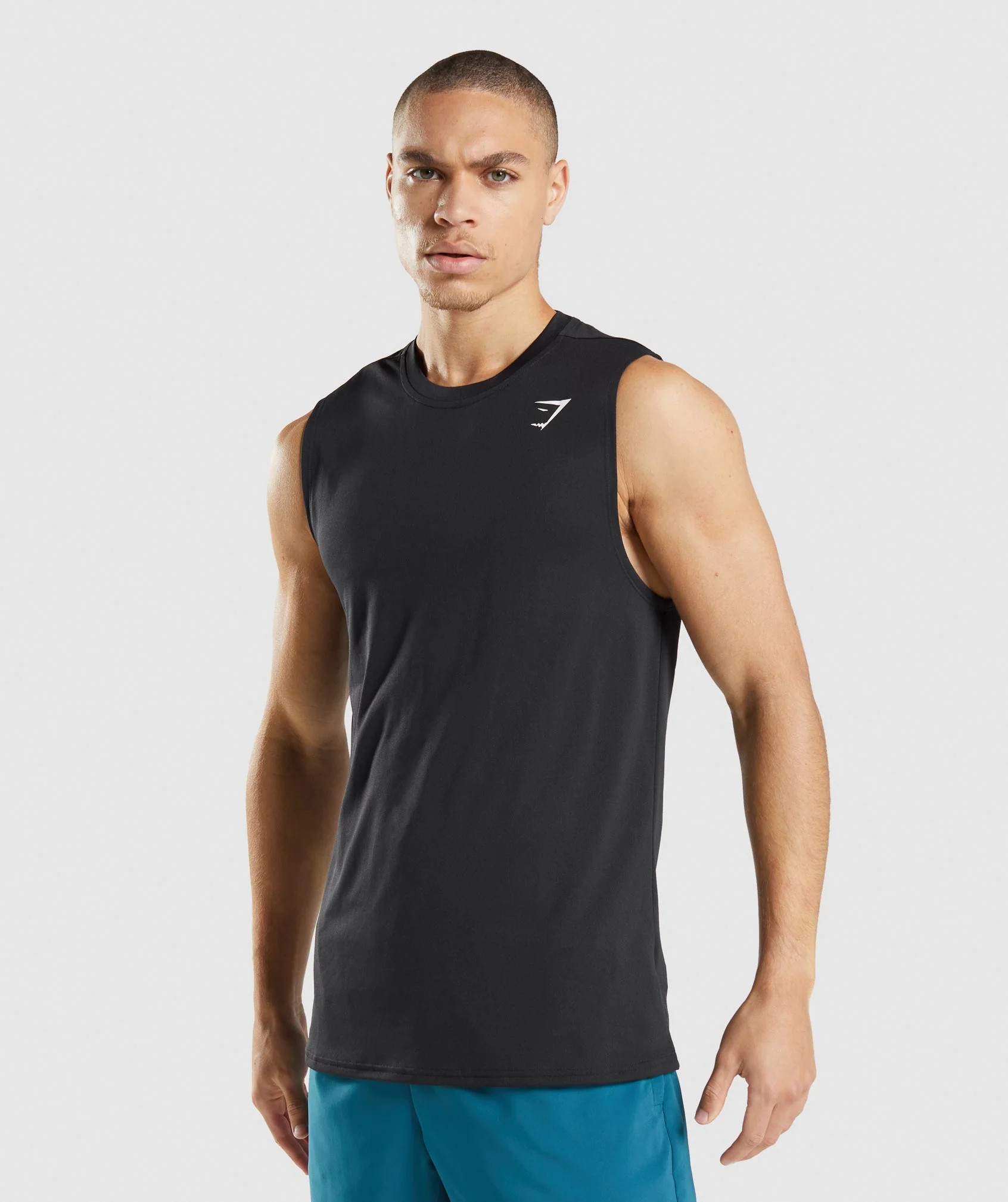 Gymshark Arrival Sleeveless T-Shirt - Black | Gymshark US