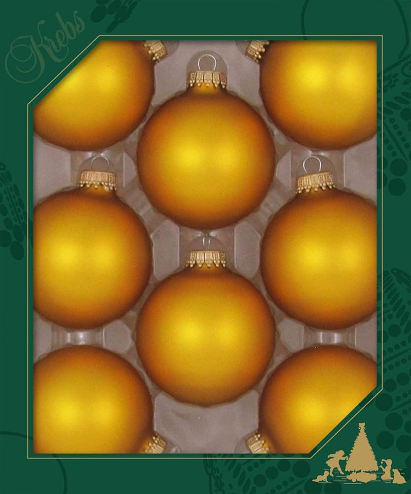 Glass Christmas Tree Ornaments - 67mm / 2.63" [8 Pieces] Designer Balls from Christmas By Krebs S... | Amazon (US)