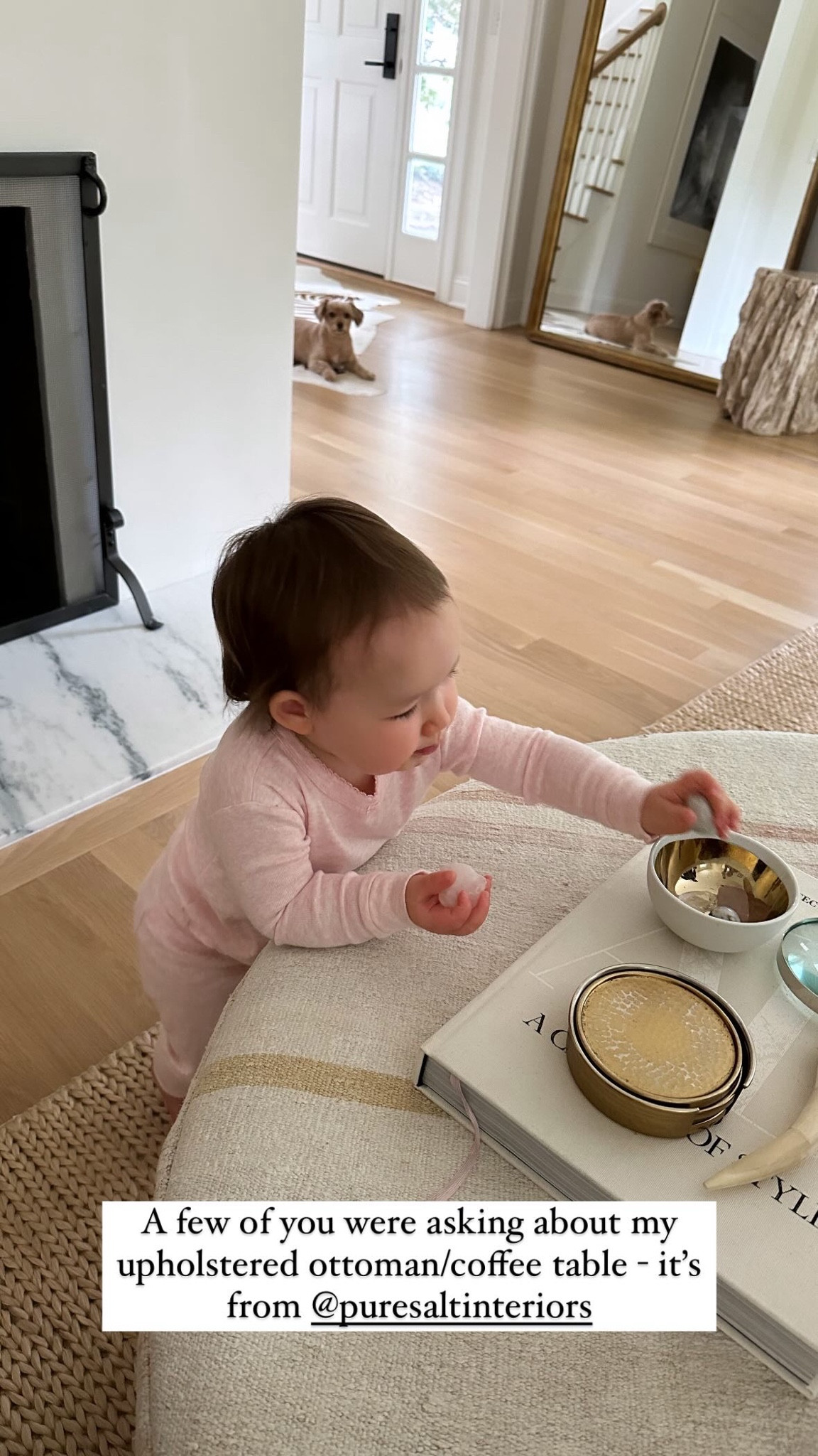 Living room, ottoman, home decor, interior design. 

#LTKHome #LTKBaby #LTKFamily