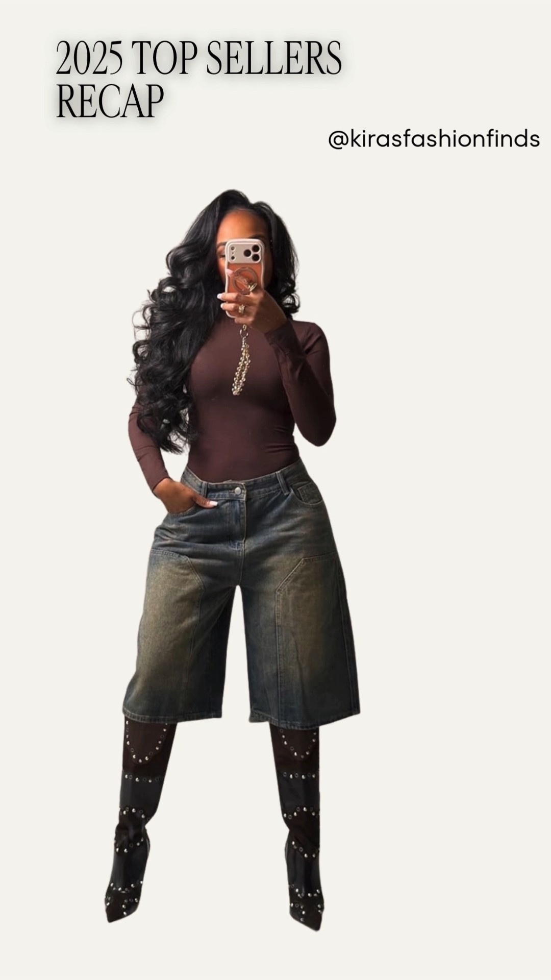 This look is all about elevated layering with an effortless edge. The fitted bodysuit balances perfectly with the relaxed denim length, while the statement boots pull everything together. It’s fashion-forward without trying too hard.

Perfect for date night, brunch, or a casual night out.

📏 Sizing & Fit  
Top: Size Small  
Denim: 27 Long  
Boots: True to size  
Height: 5'4" | Bust: 34D | Waist: 27" | Hips: 40"

This is one of those outfits you can style multiple ways, so the cost per wear keeps dropping over time. A smart long-term shopping strategy built around versatile staples.

Favorite to revisit later and shop all the details in the app.

Follow me on Instagram and YouTube @kirasfashionfinds

#LTKFindsUnder100